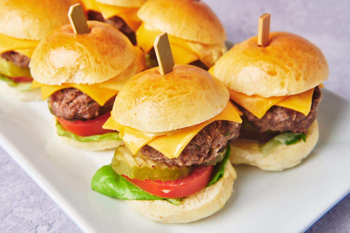 Mini slider hors d’oeuvres