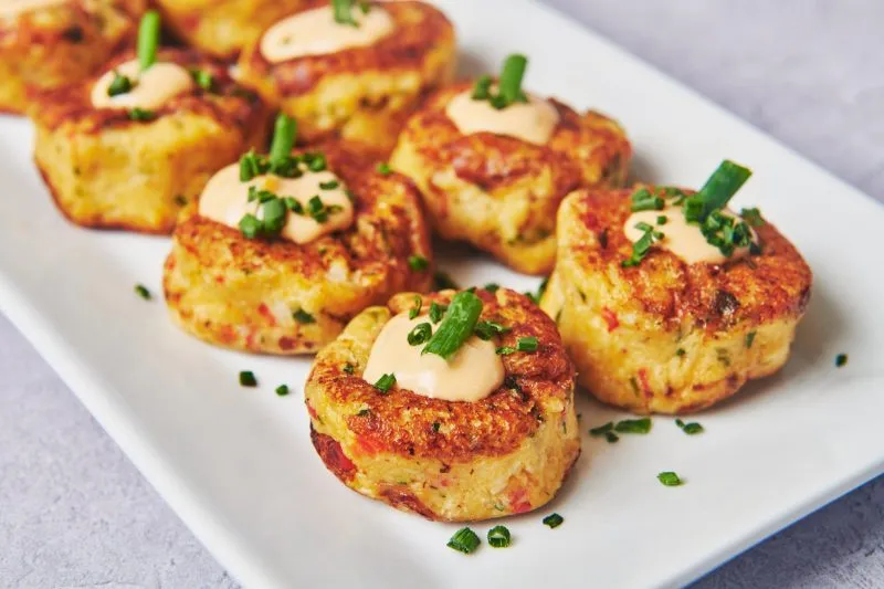Mini crab cakes