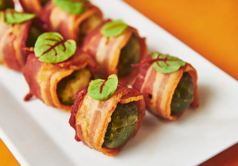 Bacon wrapped Brussels sprouts