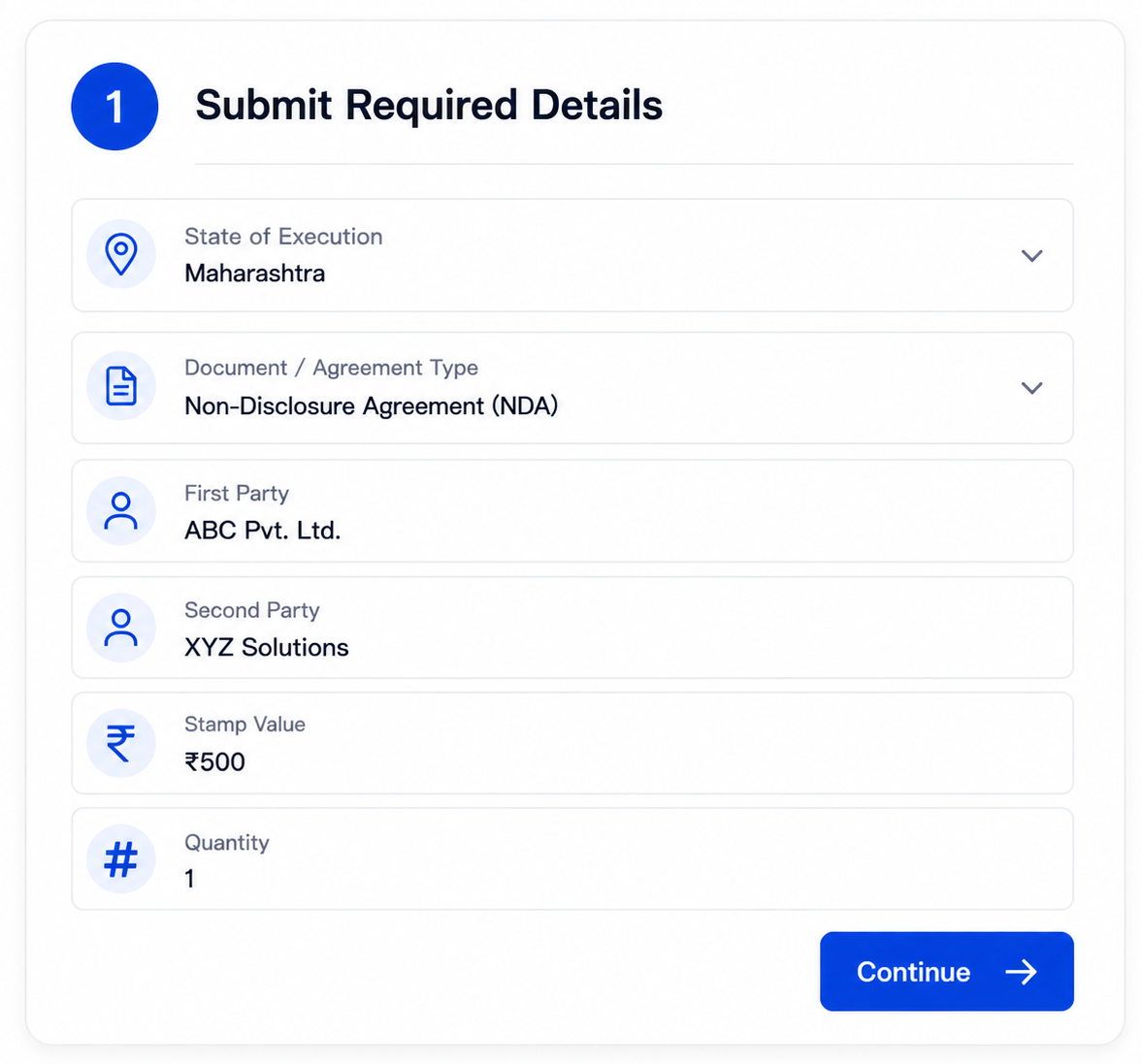 Contractzy new workflow screen assigning contract tasks and adding signatories