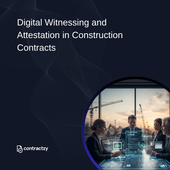 Digital Witnessing and Attestation in Construction Contracts