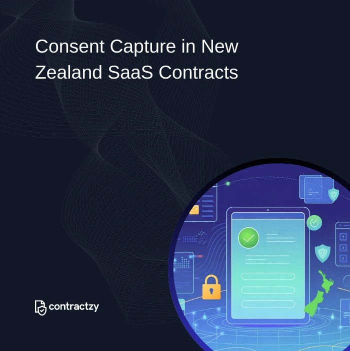 Visual showing how consent is captured in SaaS agreements in New Zealand