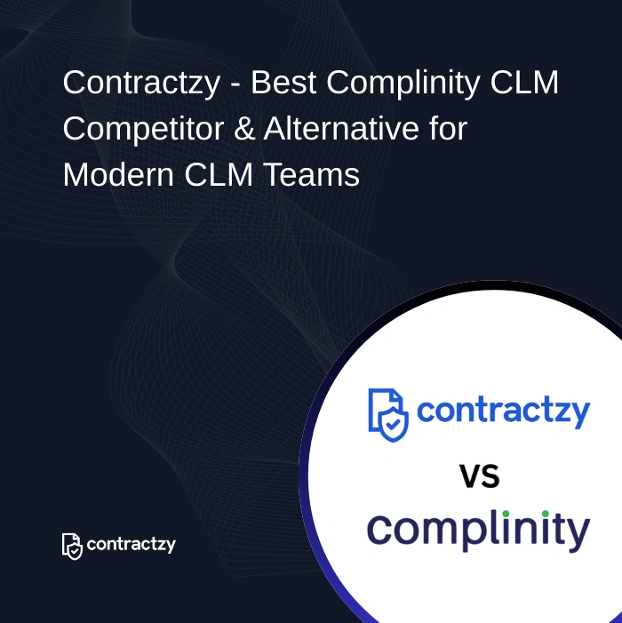 Contractzy vs Complinity CLM comparison showing dedicated contract lifecycle management versus GRC-based contract module