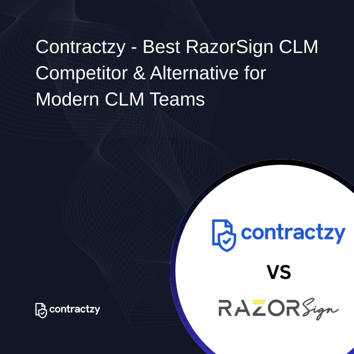 Contractzy vs RazorSign CLM comparison highlighting global contract management and faster time-to-value
