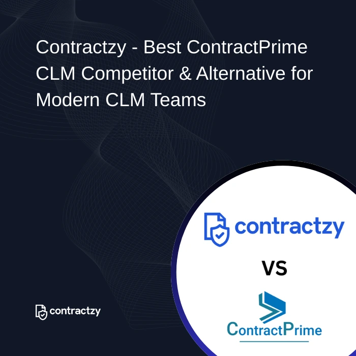 Contractzy vs ContractPrime CLM comparison highlighting dedicated contract lifecycle management and faster deployment