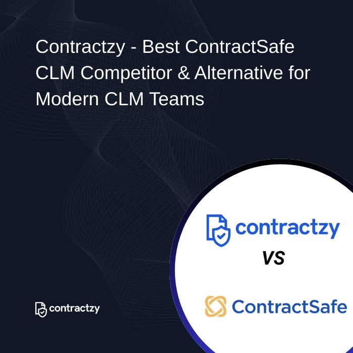 Contractzy vs ContractSafe CLM comparison highlighting advanced AI risk analysis and enterprise scalability