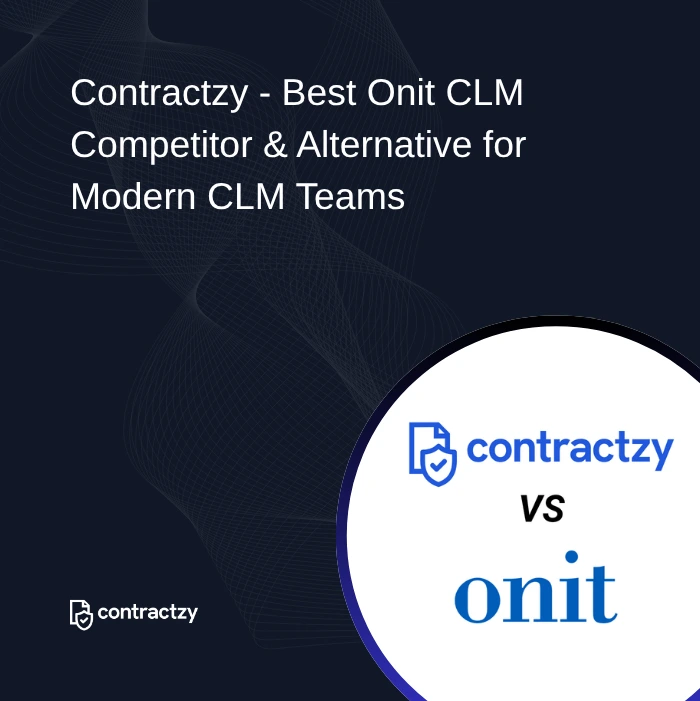 Contractzy as an Onit CLM Competitor for comprehensive legal operations transformation 