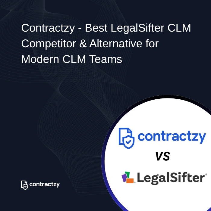 Comparison table of Legalsifter vs Contractzy with AI contract review, risk analysis, implementation time, and key features.