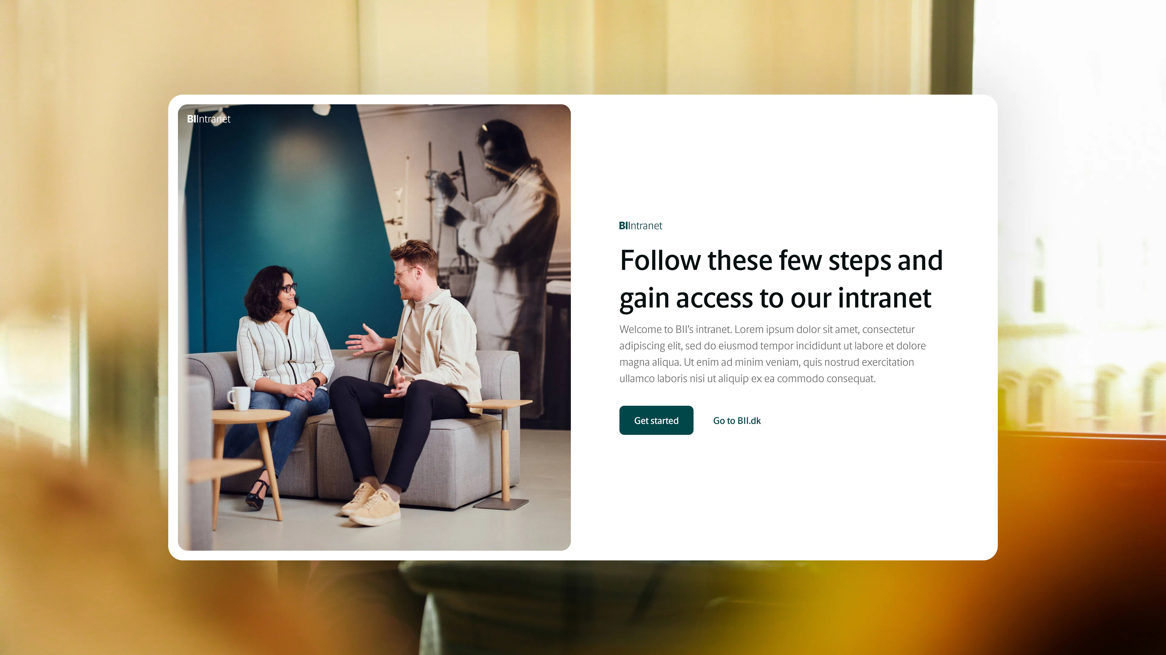 BioInnovation Institute Community intranet platform showcasing collaboration, event management, file sharing, and knowledge base design system.