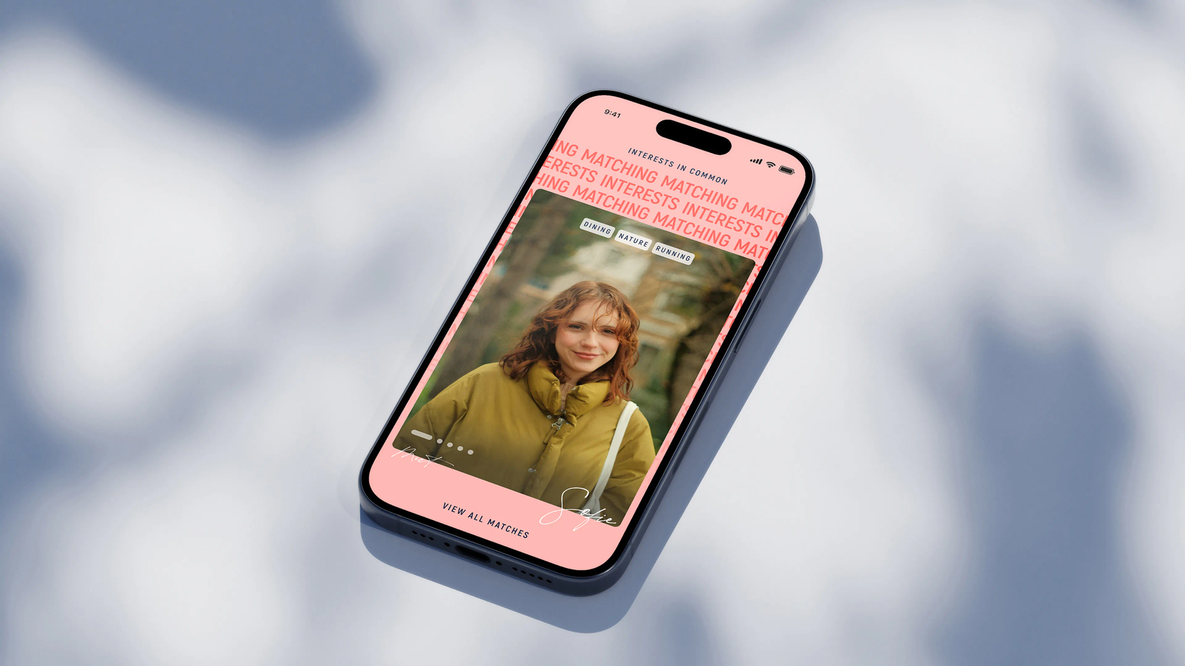 Thumbnail for the Recommendating case study showing a dating app concept with bold colours, modern typography, and UI mockups highlighting love and recommendations.