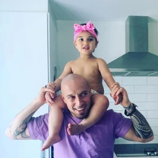 Dan Cohen with Child