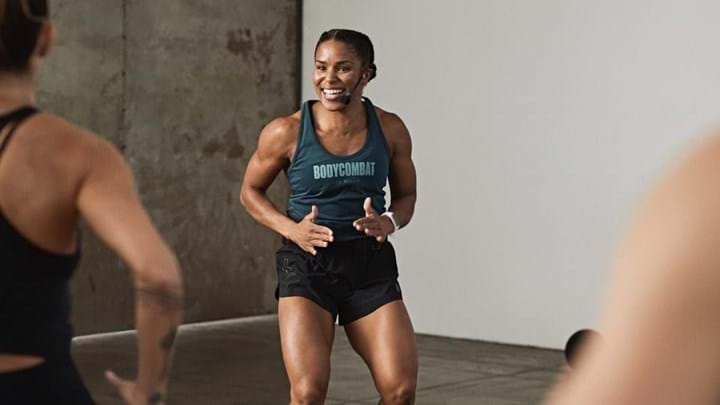 An instructor takes a class