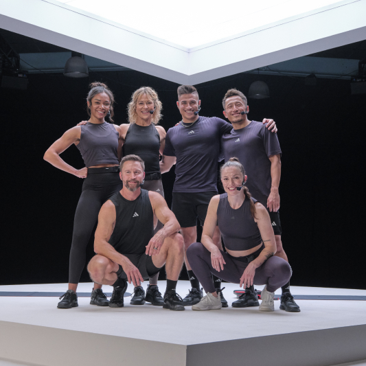 A group of Instructors after they have filmed Les Mills Core