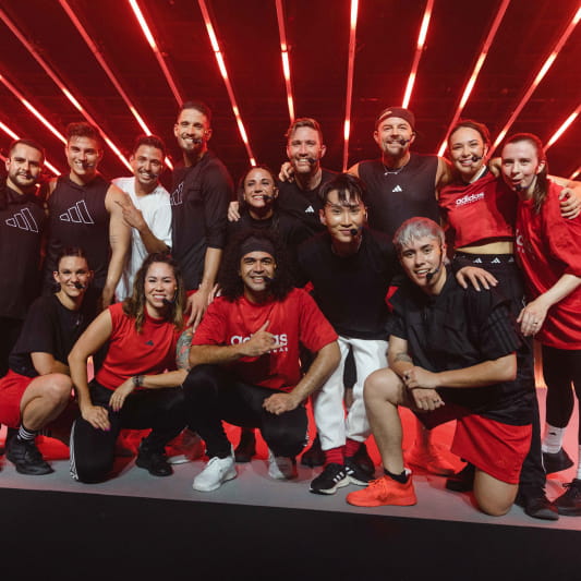 A group of Instructors after a BodyJam workout