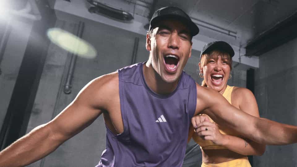 two perosn captured mid-action