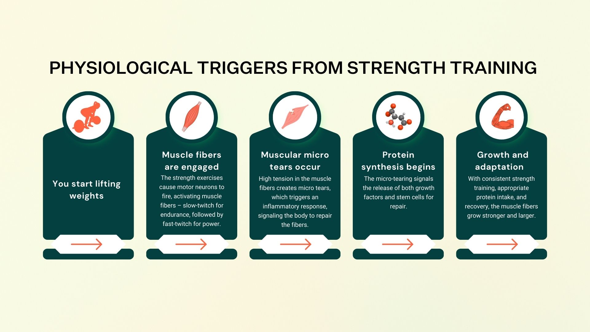 Physiological triggers from strength training