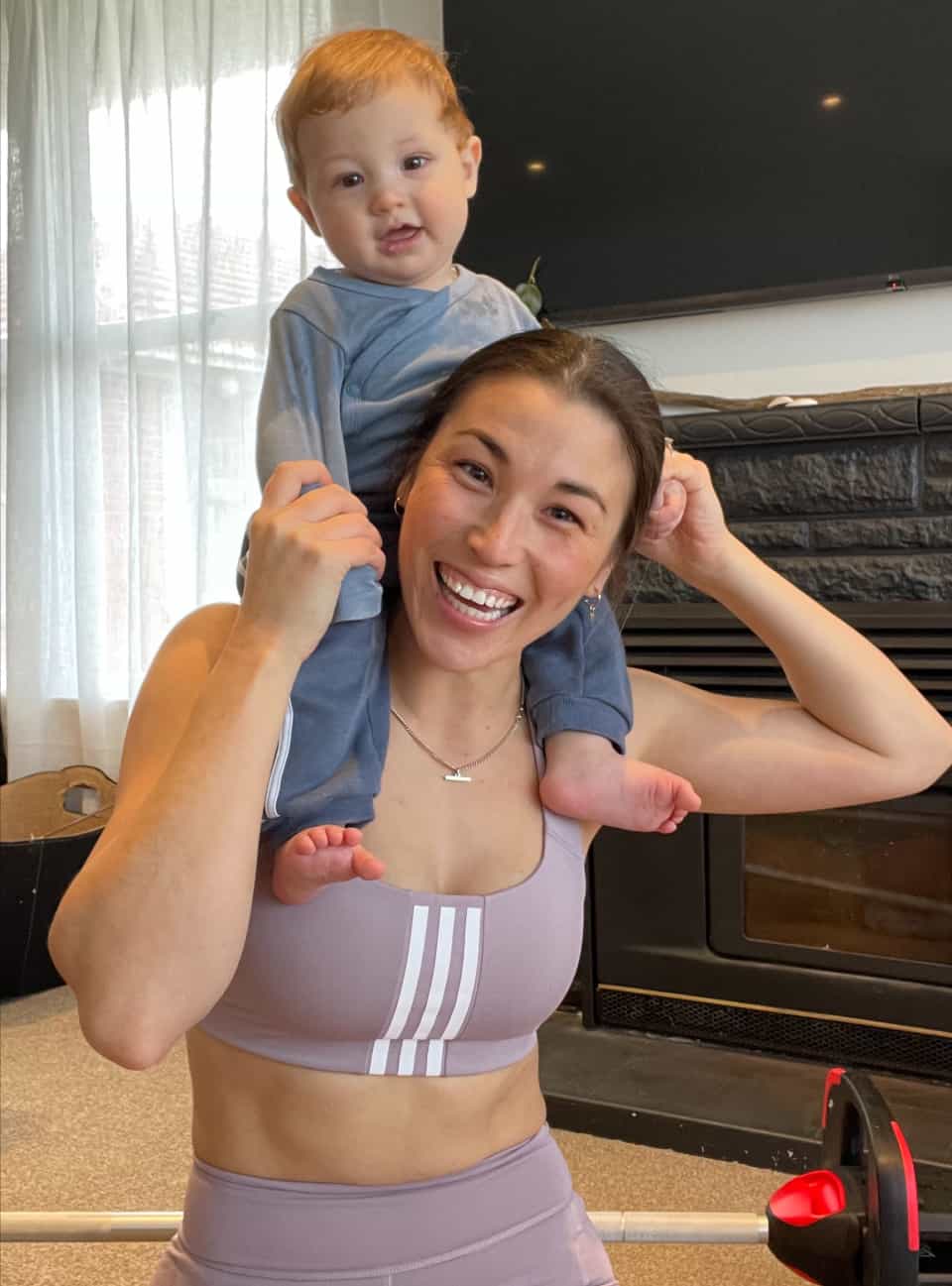 Natasha Vincent and her infant