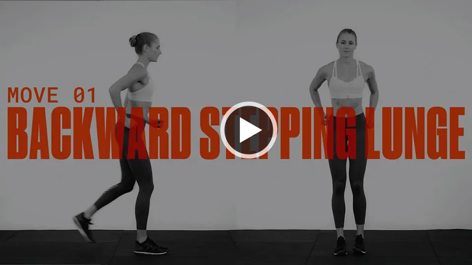 Backward stepping lunge