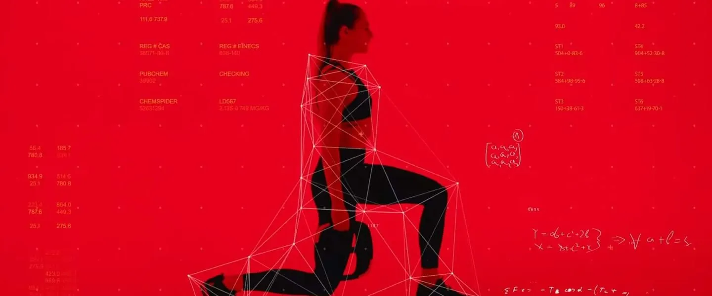 Silhouette of person performing a weighted lunge