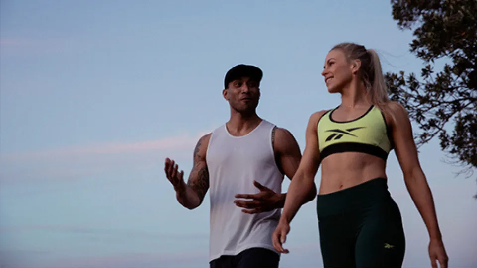 two people taking a stroll