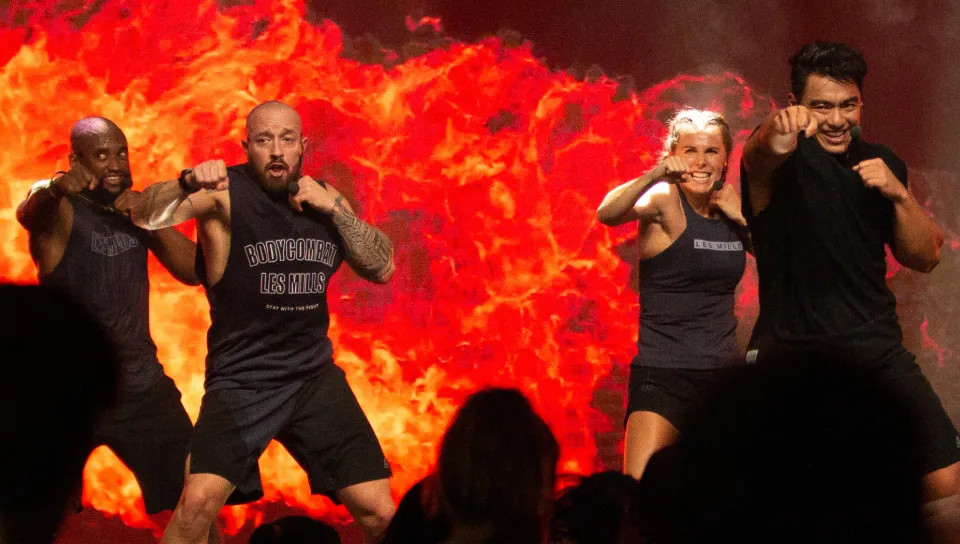 Men doing a BODYCOMBAT workout