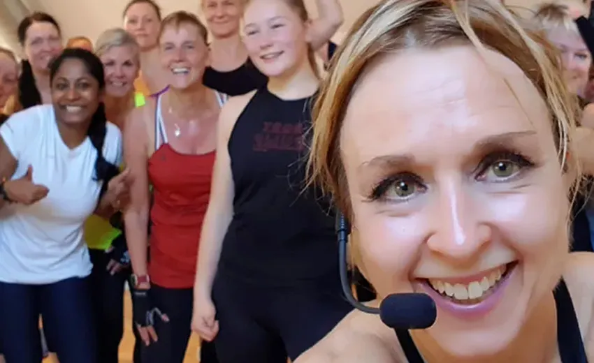 a group of people after a workout