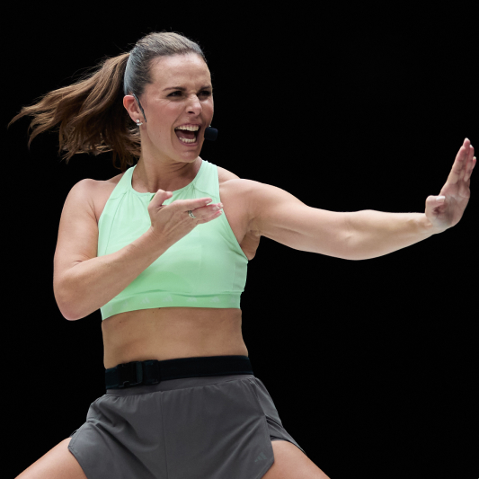 Les Mills presenter Rachael Newsham