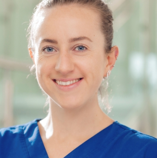 A young female doctor