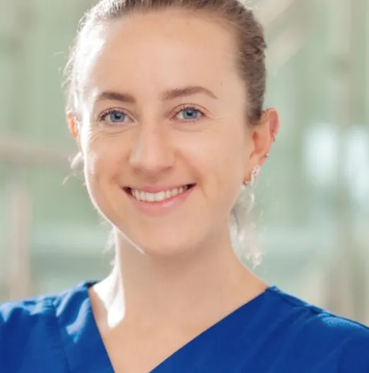 A young female doctor
