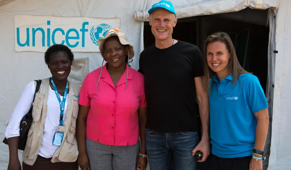 Rachael Newsham meets the Unicef team