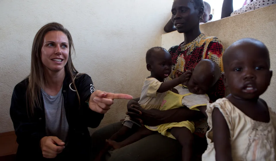 Rachael Newsham in Sudan