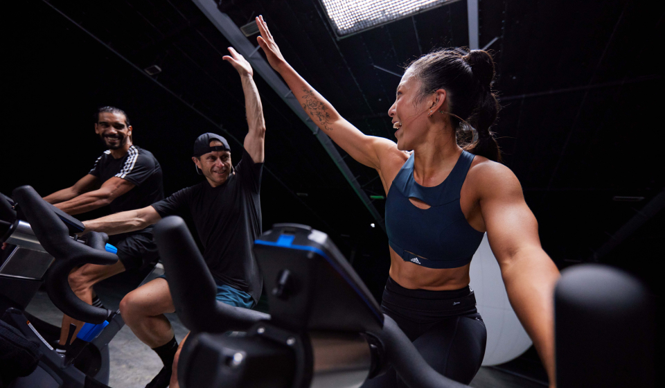 Les Mills Presenters celebrating a win