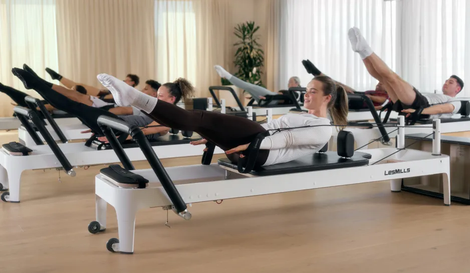 Summer Bradley doing LES MILLS REFORMER
