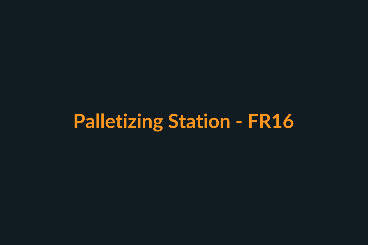 Palletizing station with FR16 (example)