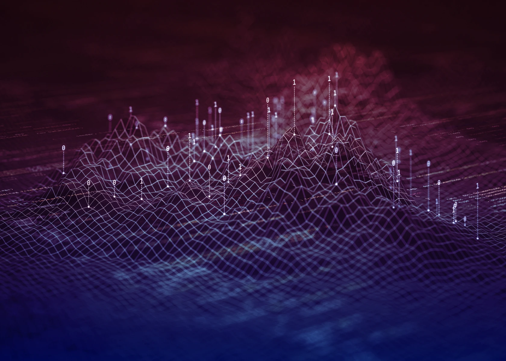 Shopfy logo on a data mountain field conceptualising performance testing