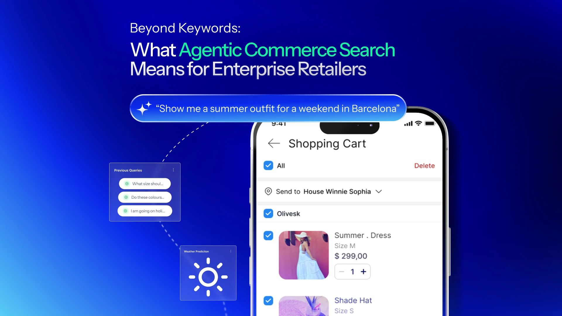 iphone showing a resulted PLP for an agentic commerce search and the path it took to get there