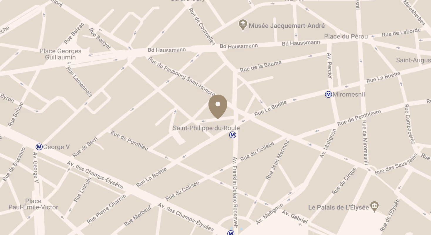 map with the location of the apartment