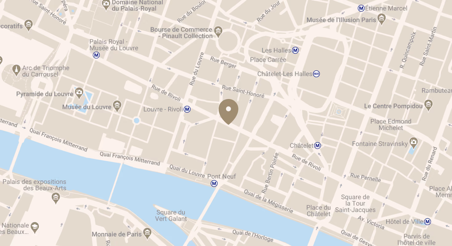 map with the location of the apartment