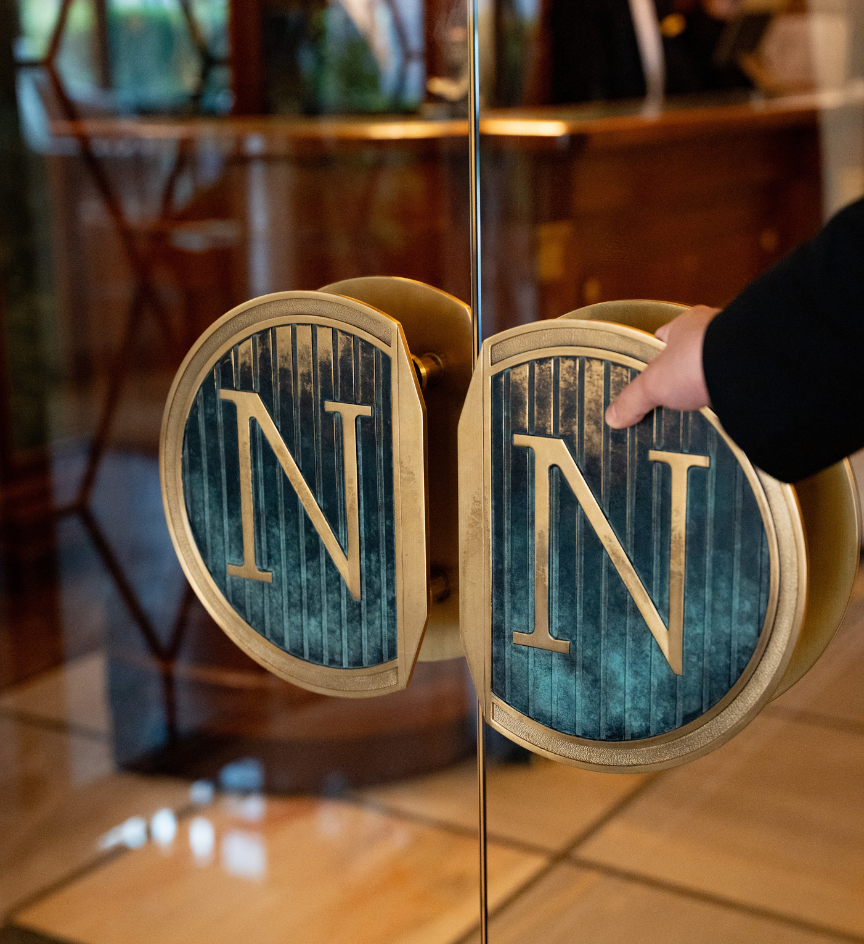 Entrance door of the Hotel Napoléon Paris