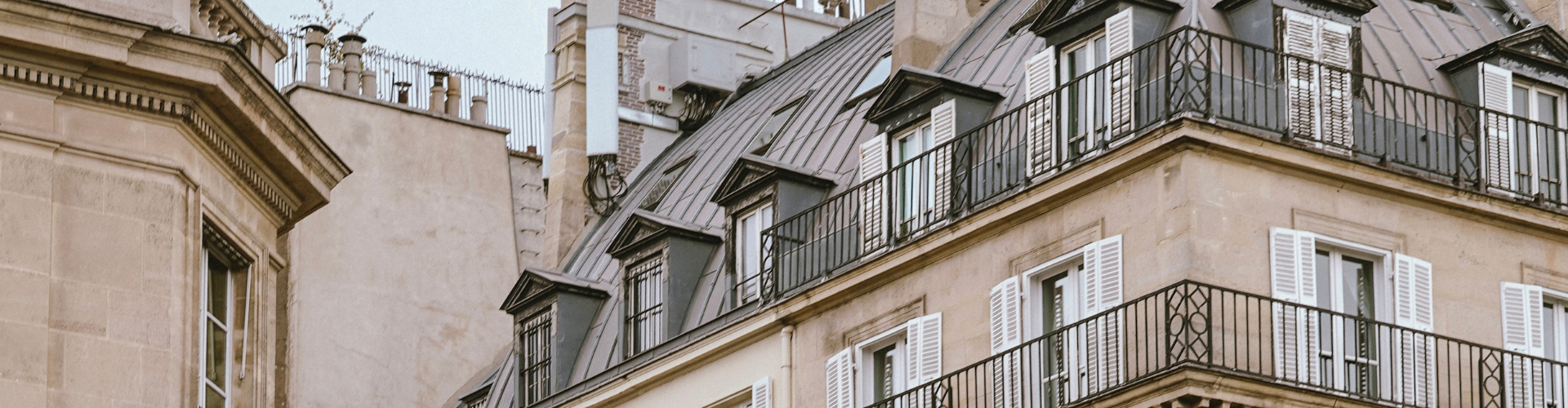 Haussmann-style buildings Paris France