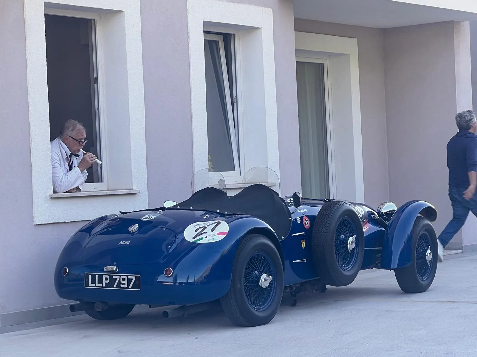 The Allard in Italy having the evening off...