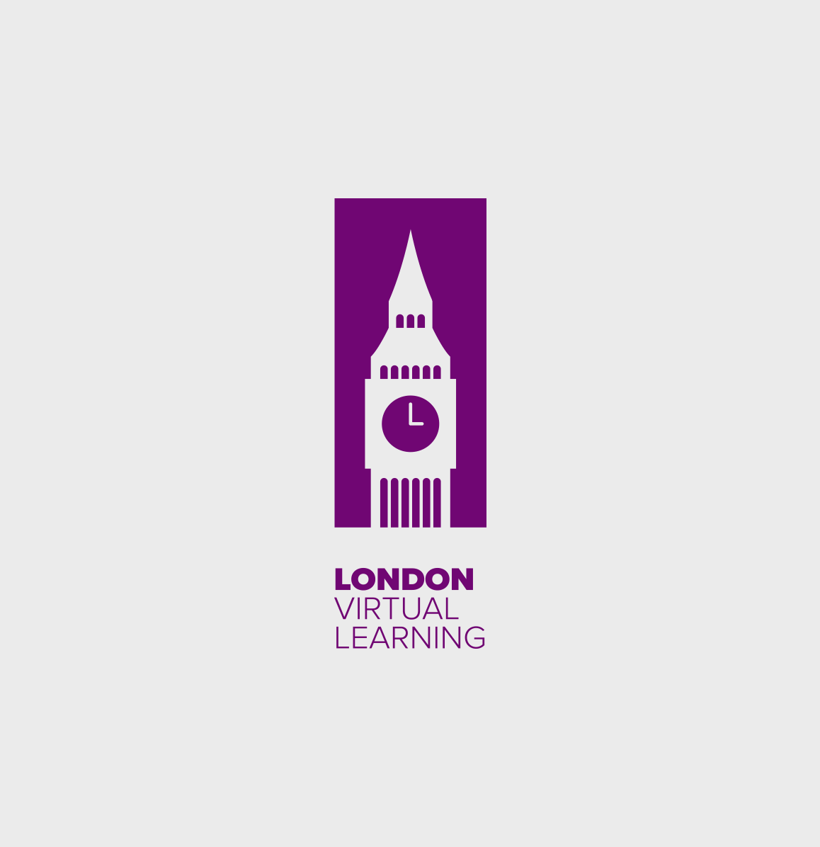 London Virtual Learning branding by Sprouto, showcasing modern typography and a sleek, professional logo design.