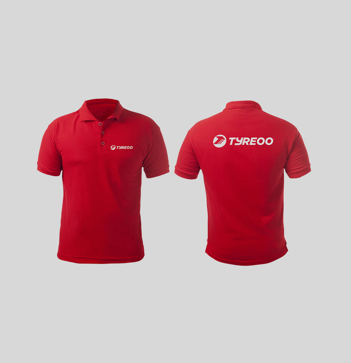 Branded Tyreoo T-shirt design created by Sprouto, featuring bold logo placement and modern typography. 