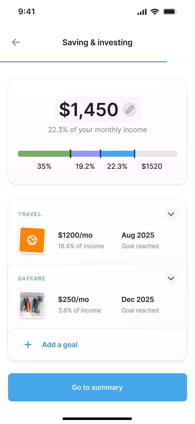 Saving investing complete