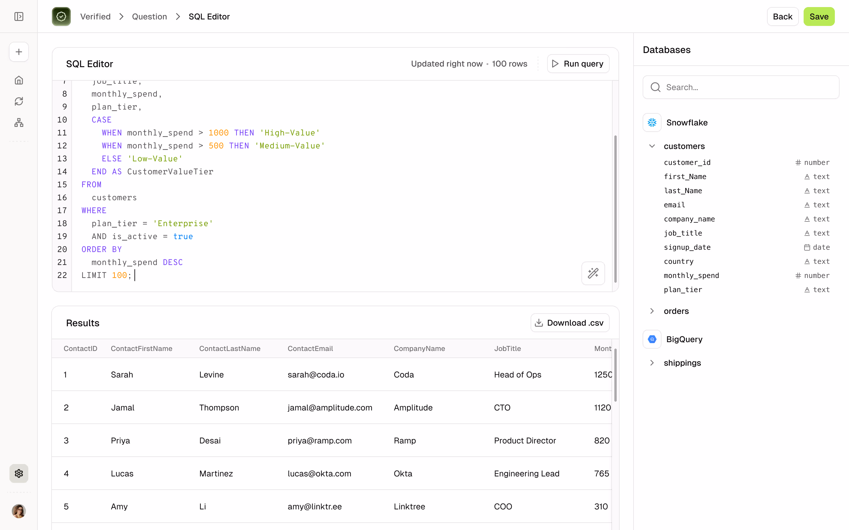 SQL Editor