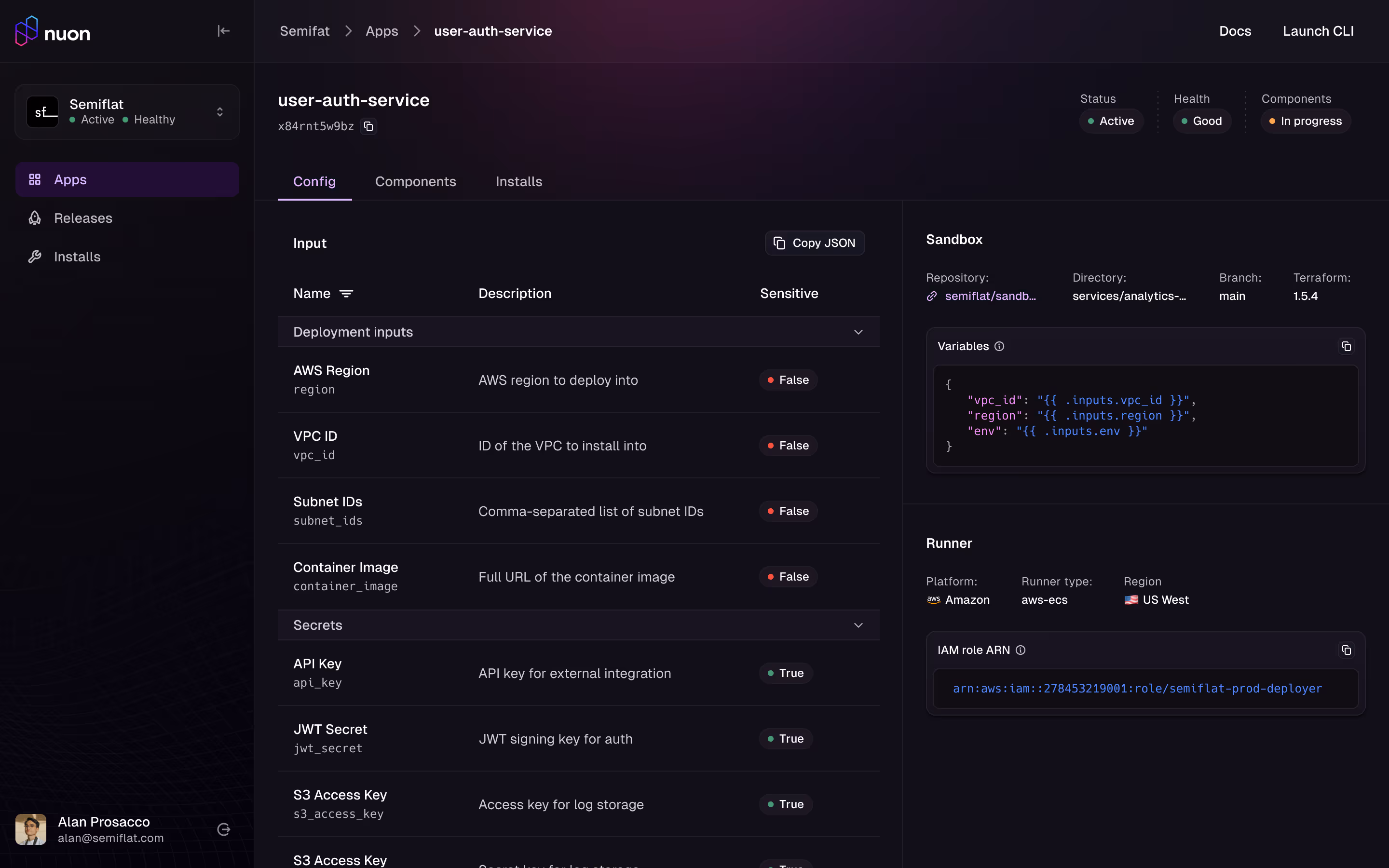 App details