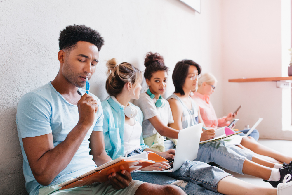 students studying - A Level Grading System