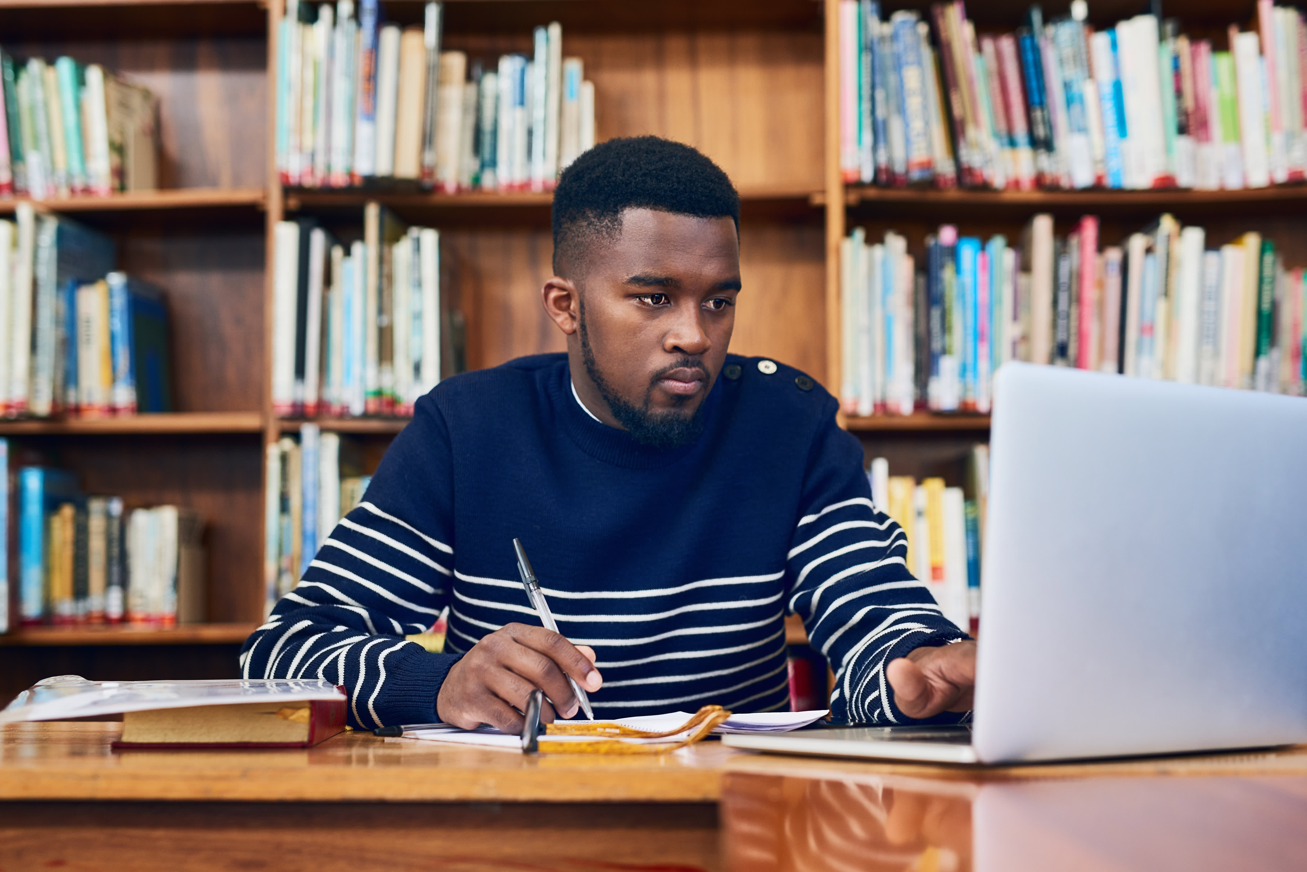 man on a laptop - How to Prepare for GCSE