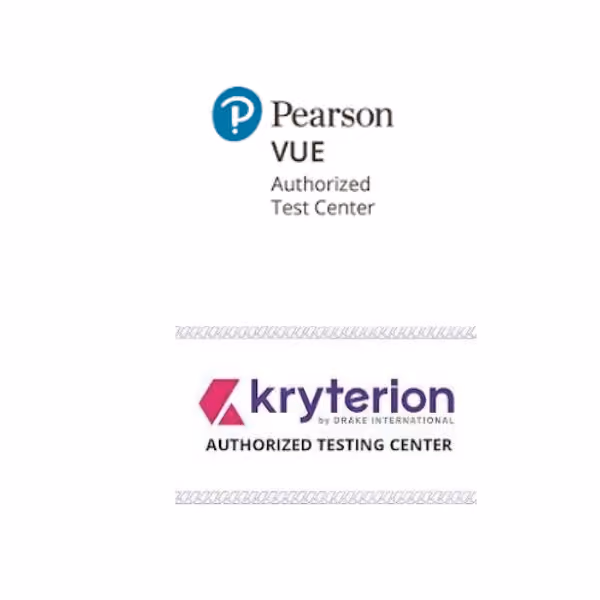 Pearson VUE and Kryterion logos