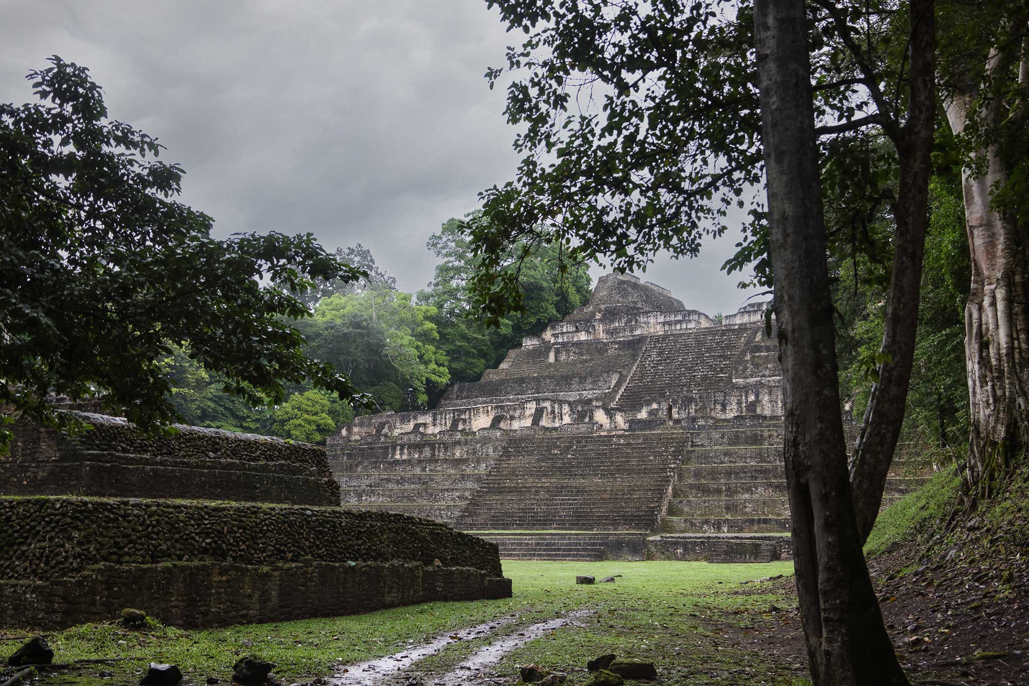 Mayan ruins at Caracol